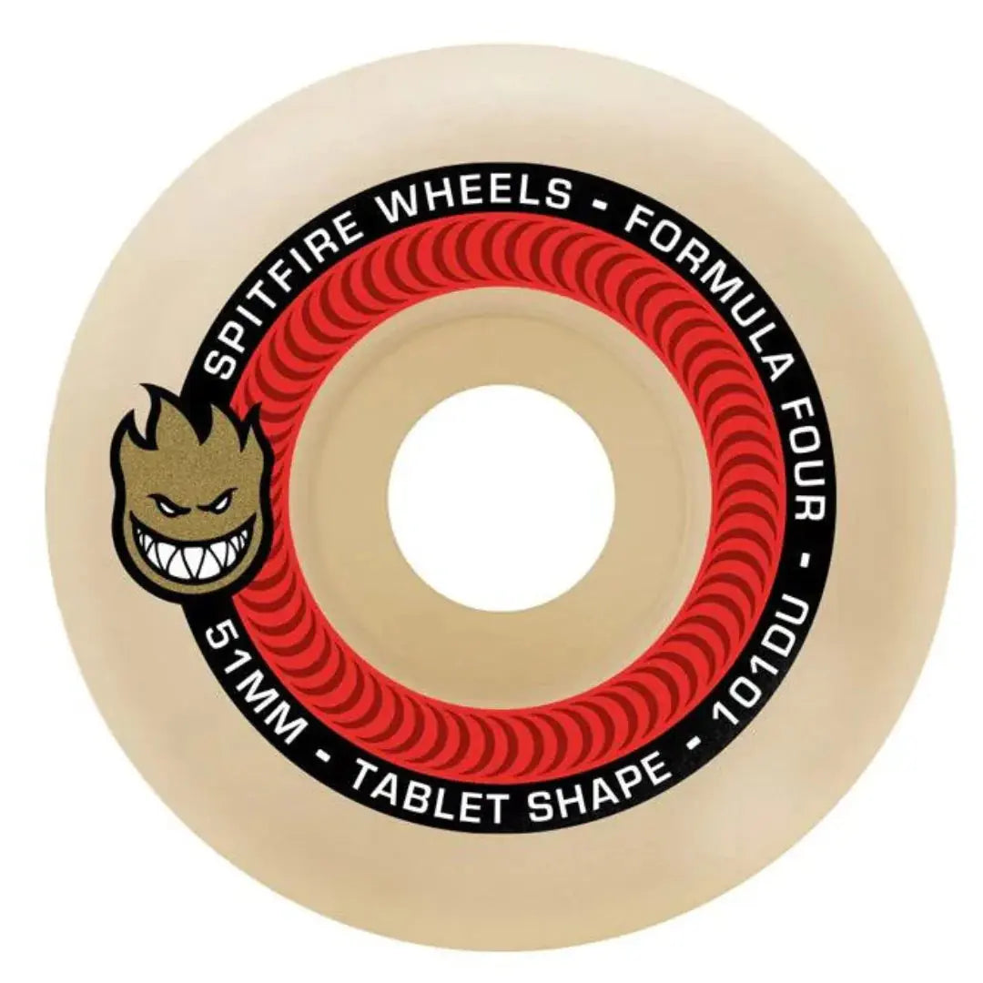 Spitfire F4 101D Tablet 54mm Wheels - Natural SPITFIRE