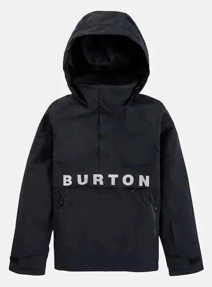 Burton Women's Frostner Anorak Jacket - Black/Stout White BURTON