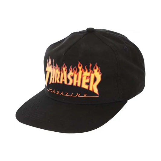Thrasher Flame Emb Snapback Hat THRASHER