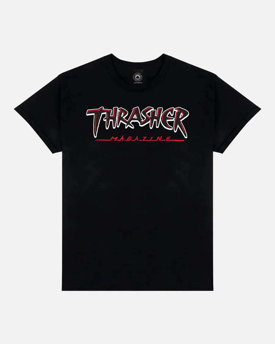 Thrasher Slash Tee - Black THRASHER