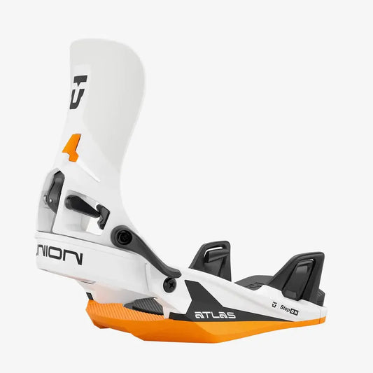 Union Atlas Step On Bindings 2026 - White/Orange UNION