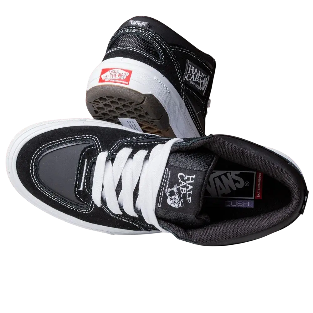 Vans Skate Half Cab Wafflecup Shoes - Black/Wht vans