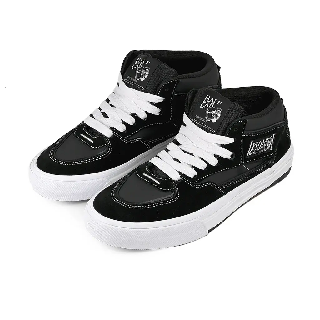 Vans Skate Half Cab Wafflecup Shoes - Black/Wht vans