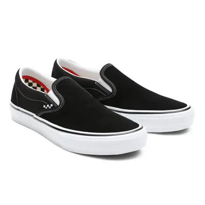 Vans Skate Slip-On Shoes Black/White VANS