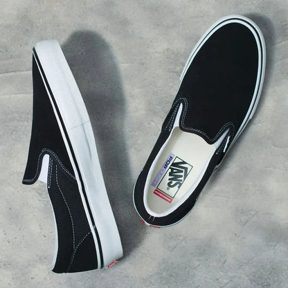 Vans Skate Slip-On Shoes Black/White VANS