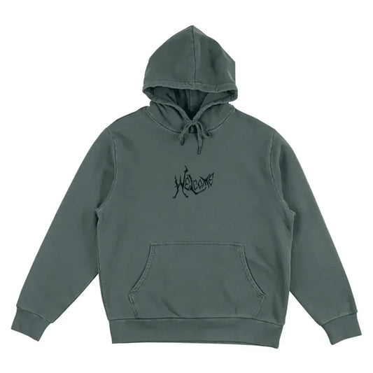 Welcome Spine Garment Dyed Hoodie WELCOME