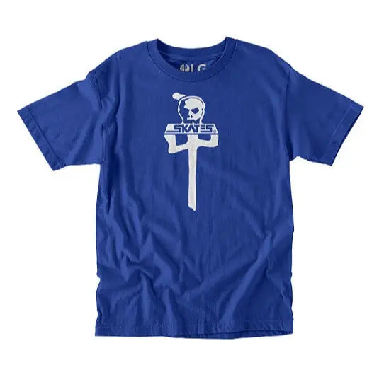 Rds X Skull Skates Tee - Blue/White RDS