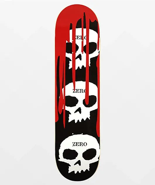 Zero 3 Skull Blood Black 8.25 Deck ZERO