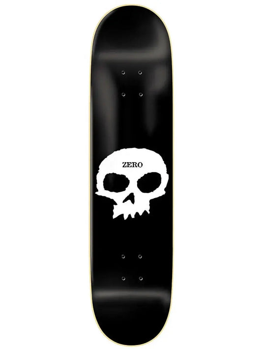 Zero Single Skull Deck - Black/White ZERO