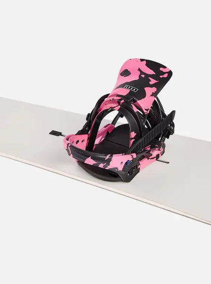 burton black and pink snowboard Burton Women's Lexa Snowboard Bindings