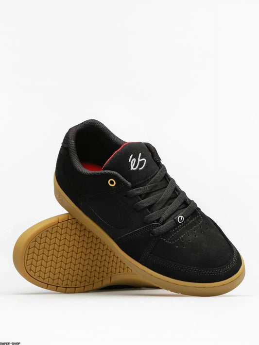 ES Accel Slim Skate Shoes - Black Boardomshop