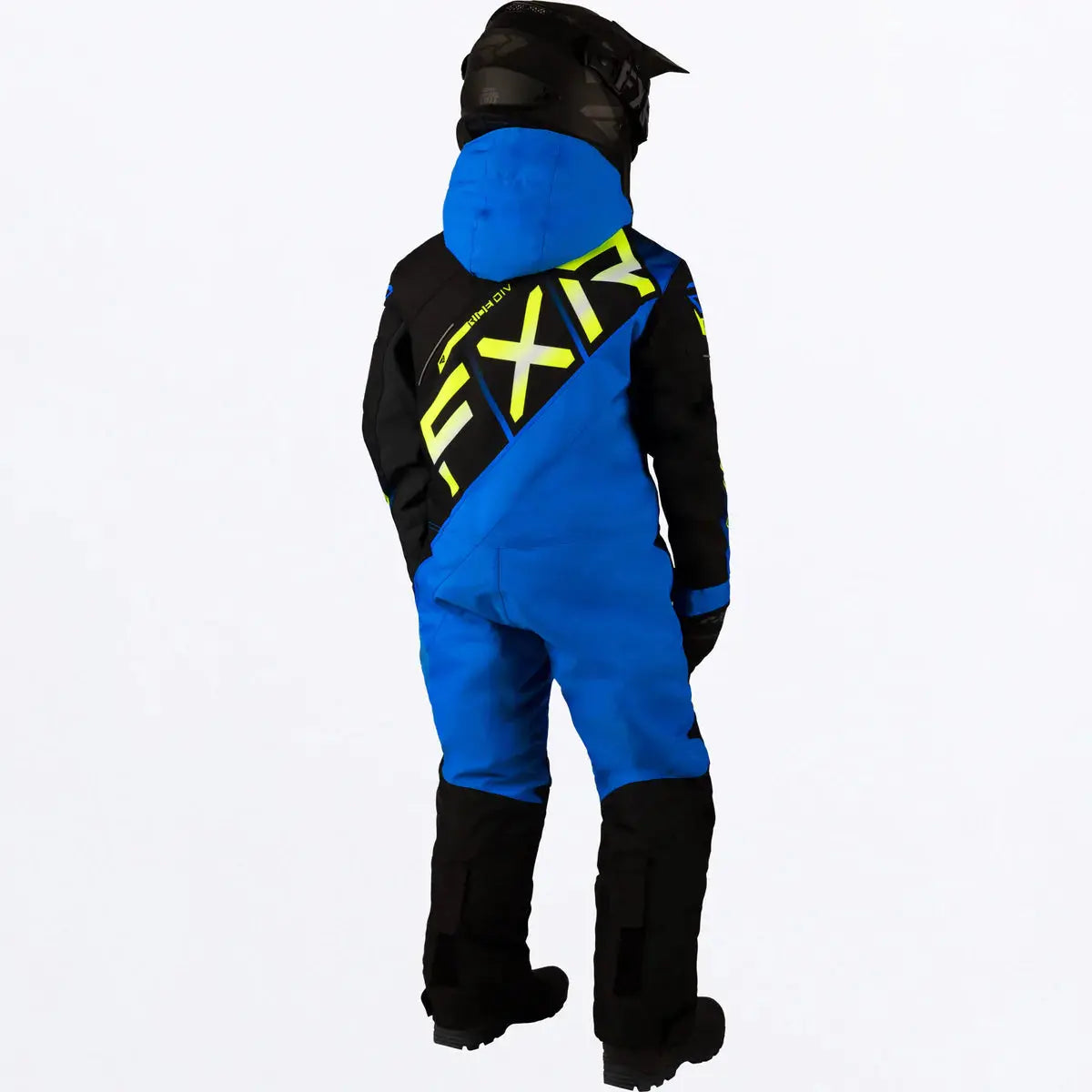 FXR Childs CX Monosuit - Blk/Blue/Hi Vis FXR