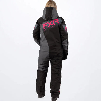 FXR W Recruit F.A.S.T Insulated Monosuit - Blk/Char/Fuchsia FXR