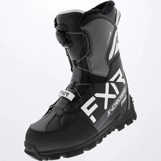 FXR X-Cross Pro BOA Boot - Black/White FXR