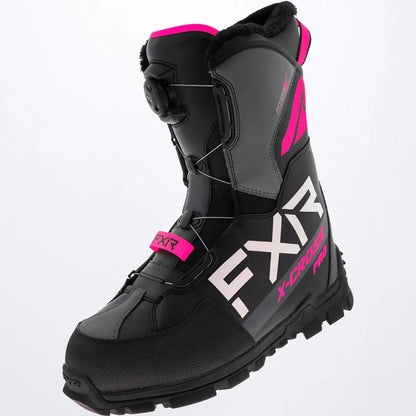FXR X_Cross Pro BOA Boot - Black/Fuchsia FXR