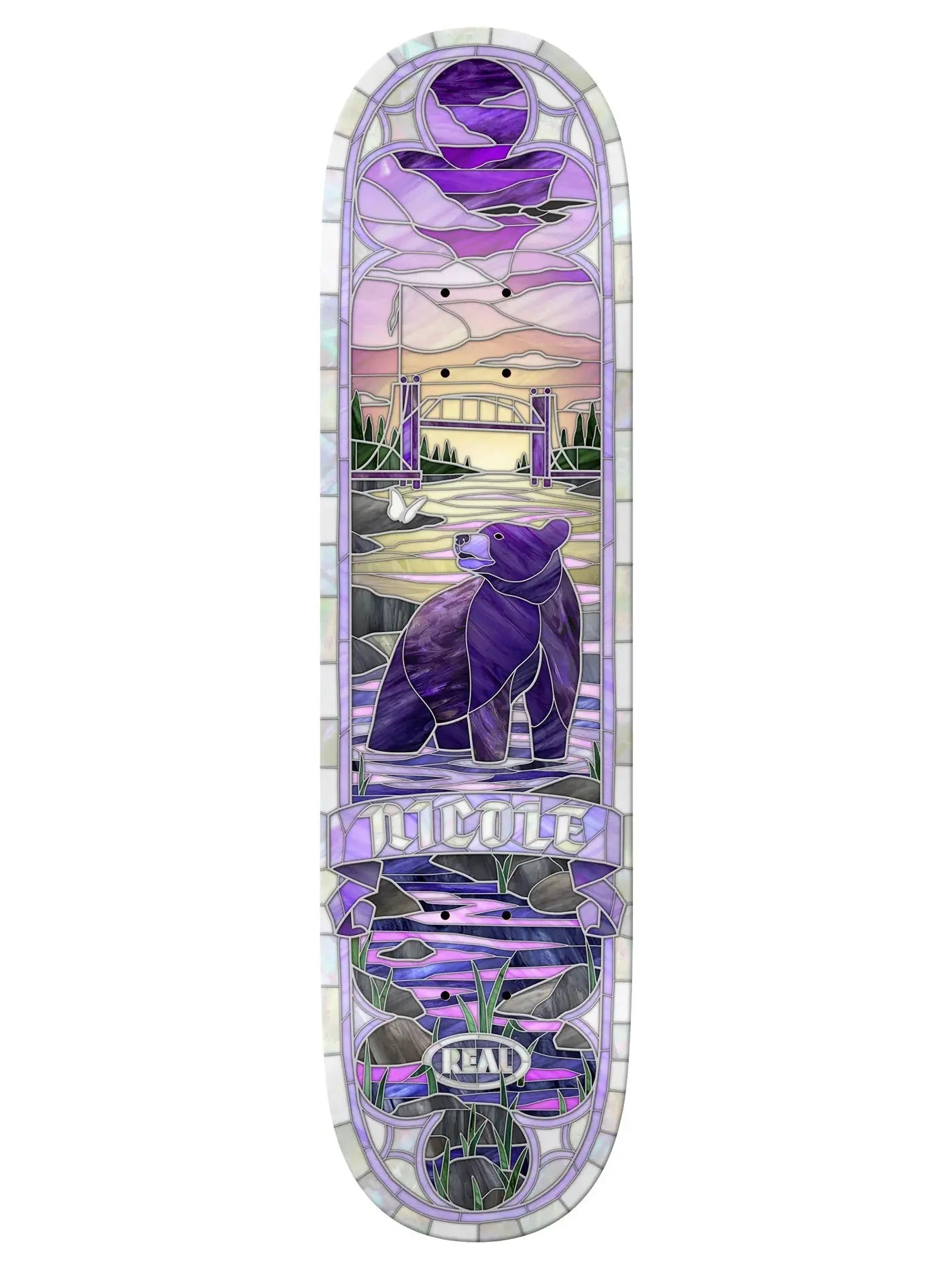 Real Nicole Cathedral 8.25 Skateboard Deck REAL