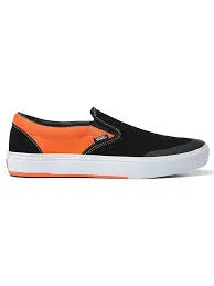 Vans BMX Slip-On Shoes Black Neon Orange VANS