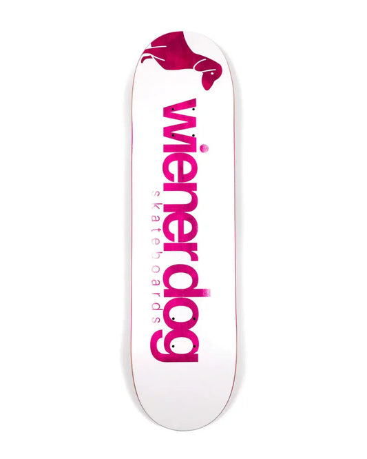 WIENER DOG SIMPLE PINK SKATE DECKS WIENER DOG